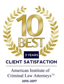 10 Best - American Institute of Criminal Law Attorneys - 2015-2017